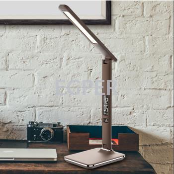 Desk lamp LED eye lamp skin pattern clock alarm desktop creative gift.