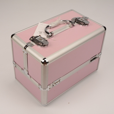 Guanyu sweet pink portable multifunctional storage box, high-grade aluminum portable cosmetic case