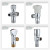 Universal copper ball valve zinc alloy Angle valve electroplating triangle valve water - polishing chrome - plated valve