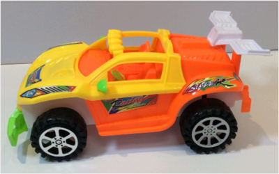 Children's educational toys, pull off road concept car with lights 21CM