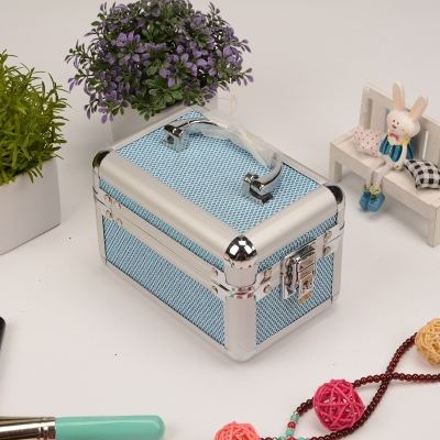 Guan Yu high-end aluminum mini portable jewelry storage boxes the portable and multifunctional customized jewelry boxes