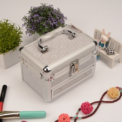 Crown mini aluminum hand jewellery storage box portable multifunctional storage jewelry box customized