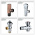 Universal copper ball valve zinc alloy Angle valve electroplating triangle valve water - polishing chrome - plated valve