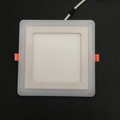 LED ultra-thin segmented acrylic dimming two-color RGB square panel lamp