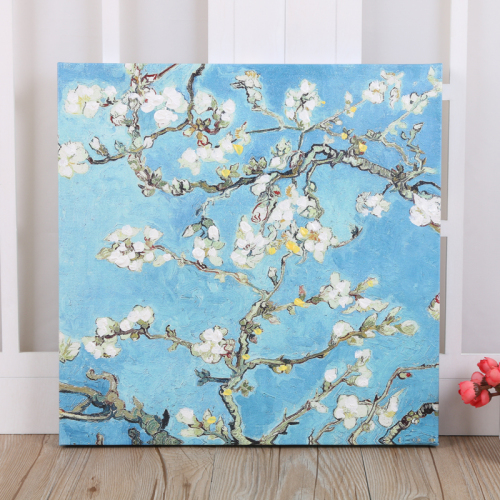 Shengtian Home Modern Simple Aisle Oil Painting Abstract Apricot Flower Hanging Painting Restaurant Creative Combination Painting 