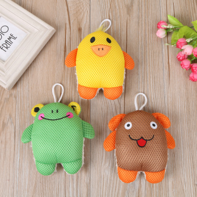 Lovely cartoon bath sponge bath towel bath towel bathroom household.