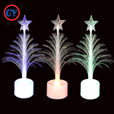 Innovative Christmas lighting electronic toys LED small Christmas fiber tree Christmas gifts
