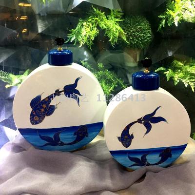 New Chinese ceramic vases ceramic crafts home decorations ornaments