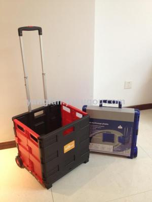 New X3 plastic box folding luggage cart