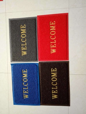 Trade selling English 3A mat welcome mixed color floor mats mat doormat