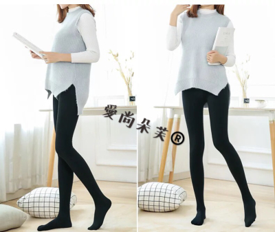 New autumn winter long drawn wool worsted cotton leggings high waist shows a thin link to the feet of the small pants