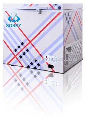 new  Solar home freezer freezer refrigerator AC DC 110l160l258l