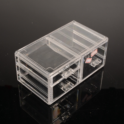 Guan Yu high-grade acrylic Desktop Organizer multi-functional transparent drawer storage display boxes in stock