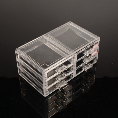 Jewelry cosmetic box with large storage box multi-layer acrylic transparent desktop storage consolidation
