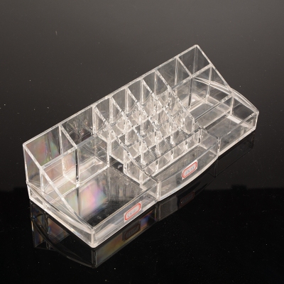 Crown high-end desktop multifunctional storage box transparent acrylic lipstick received cosmetic boxes in stock