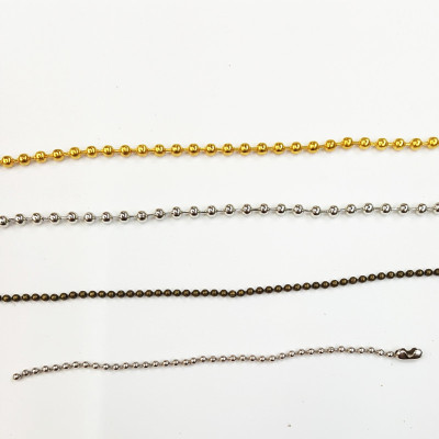 Custom-made color chains of length-weight bead chain