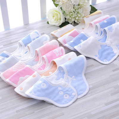 Cotton cloud 360 degree rotation baby tissue towel baby bib bib