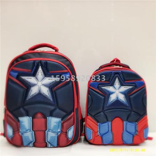 Factory Direct Sales Schoolbag Backpack Cartoon Bag Backpack 3D Bag Children‘s Bags School Bag Gift Bag Trolley Bag