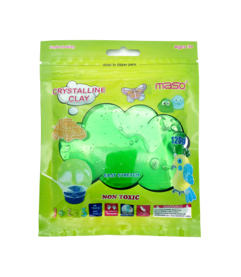 120g crystal mud clay transparent color mud DIY transparent mud blowing bubble jelly mud.