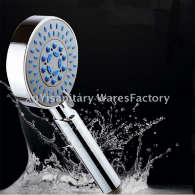 Factory wholesale simple hand-held shower nozzles ABS new material rain 5 hydrophilic mode