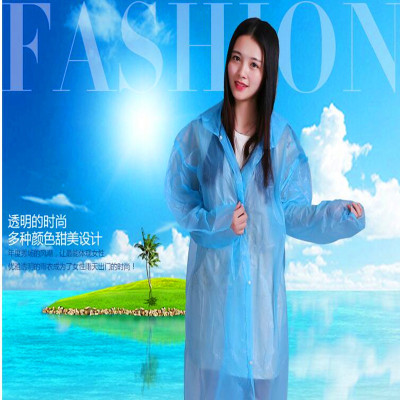 Spot wholesale fashion transparent adult raincoat conjoint folding poncho windproof and sunshade rainwear 2-3 yuan department store