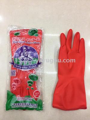 Latex gloves, red velvet, thick Latex gloves, wash clothes, wash clothes and use rubber gloves.