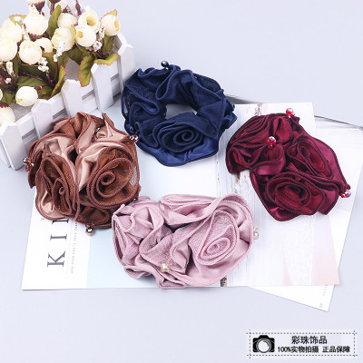 Fashion fabric flowers tiara hair flower head female head ornaments