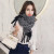 Women's Korean-Style Solid Color Shawl Circle Scarf Winter Thickened Fluffy Scarf Warm Student