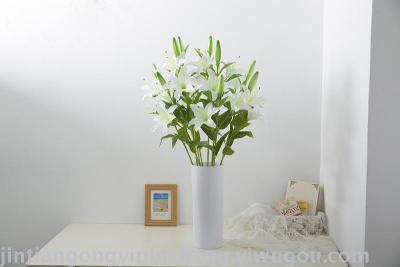 Simulation flower wedding supplies holiday flower Lily home decor Juan flowers ornaments