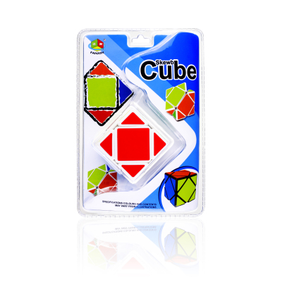 Manufacturers direct selling pan new slanting shaped rubik's cube (high-frequency blow-up version, black bottom)