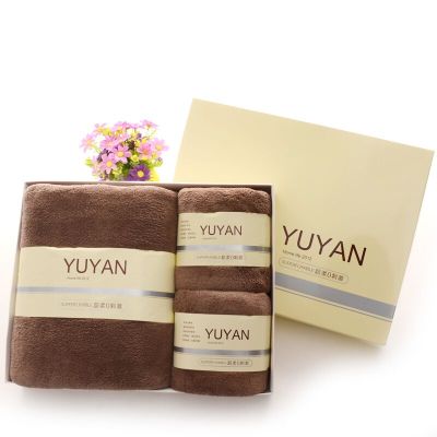 Warm cashmere scarf Super absorbent hair towel towels gift box insurance giveaway