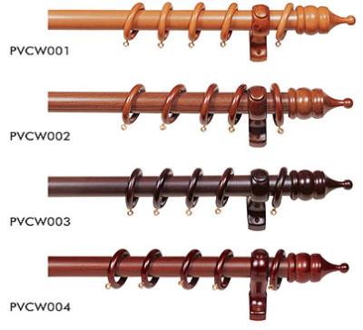Factory direct sales in Europe and South East Asia wood wooden curtain rod Roman bar rail