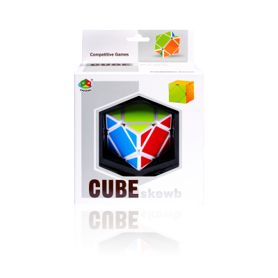 Manufacturer direct selling pan xin slanting generation of special-shaped rubik's cube (color box packaging, white bottom)