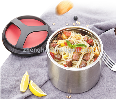Portable stainless steel vacuum insulated lunch box lunchbox