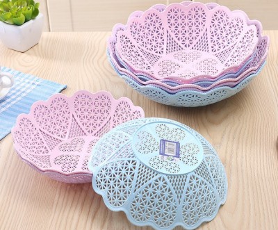 Creative loving hollow Pan candy snack storage pan drain multi-purpose plastic plate storage objects