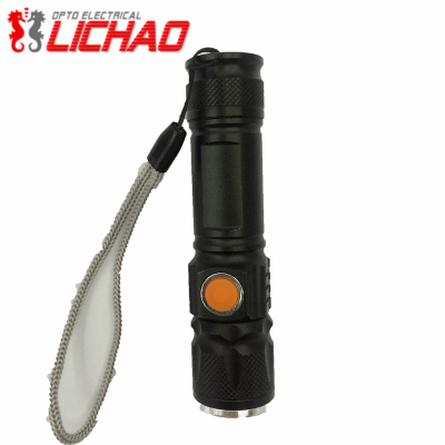 USB rechargeable flashlight expansion focusing hard light flashlight high brightness State Super