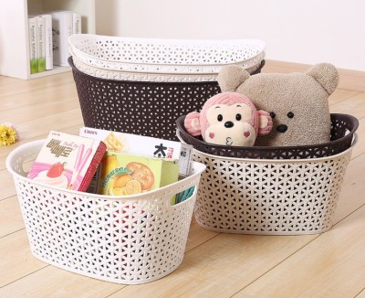 Hollow silver piece plastic storage basket storage baskets storage baskets storage box shelf baskets make up storage box