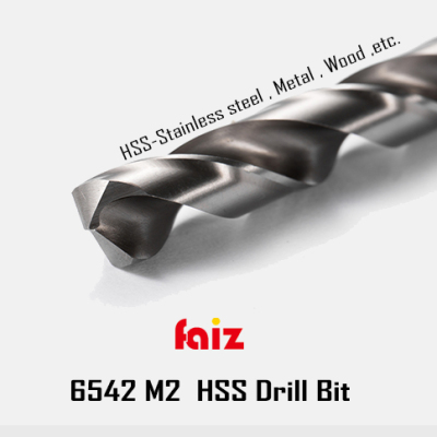 High speed steel twist drill 6542 M2 stainless steel metal wood.