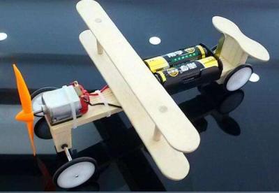 Electric taxi plane popular science model DIY technology gizmo student science experiment manual materials