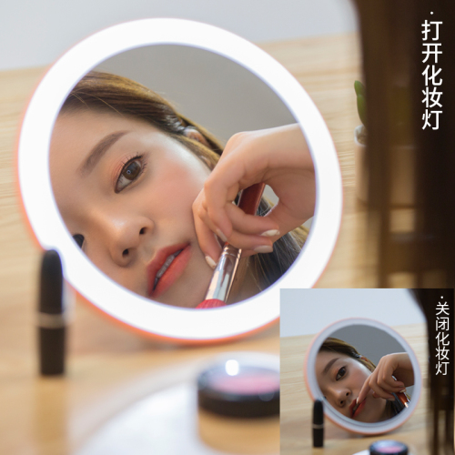 creative simplicity lighted makeup mirror led desk lamp usb princess makeup mirror