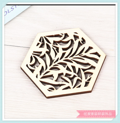 Wooden Square Grain Placemat European and American Style Wooden Heat Insulation Coaster