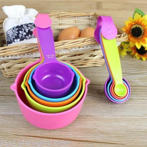 Kitchen Measuring Spoon Gram Measuring Cup with Scale ABS Plastic Set Baking Tools Large 5-Piece Set 