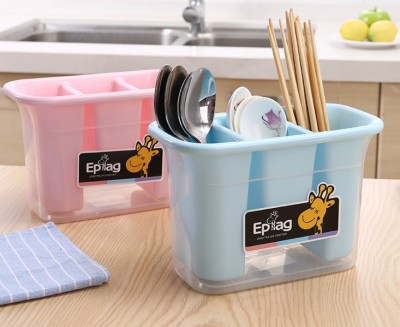 Nordic double warm thick plastic chopsticks kitchen utensils of Candy-colored chopsticks tube drain