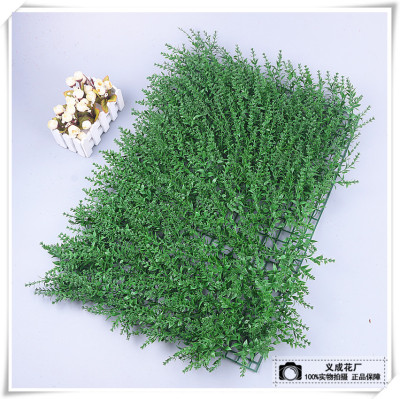 Simulated plant wall green plant wall lawn artificial turf plastic artificial lawn.