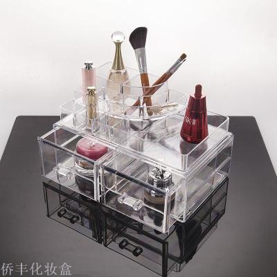 Qiao feng high - grade acrylic make - up suit with large capacity plastic storage box 1550-5