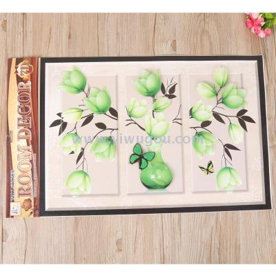 Creative combination of the living room decoration and TV background wall decoration environmental protection vase