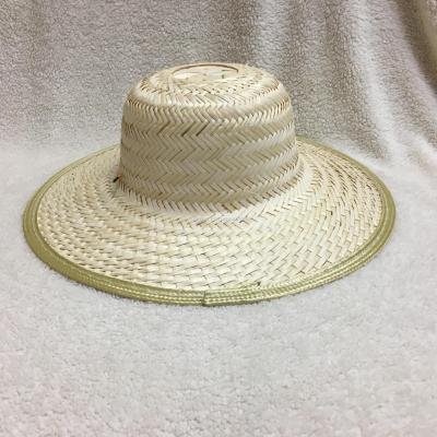 Pure hand-woven bamboo tea Hat Miss Flower hat Ribbon bamboo hat white hat