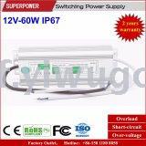 DC 12V60W waterproof IP67 monitoring LED switching power supply adapter