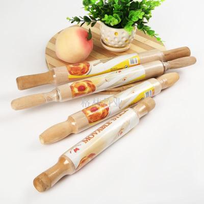 Factory direct sale of high quality wooden rolling pin stuck handle mobile rod dorian kitchen tools