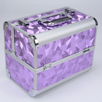 Portable Double Dresser high-grade storage box cosmetics and makeup tattoo Kit aluminum alloy box